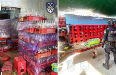 Fiscalía CDMX decomisan más de dos mil litros de Coca Cola falsa